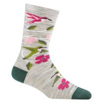 Darn Tough Women's Birds of a Feather Crew Lightweight Sock Ash - 6121-ASH
