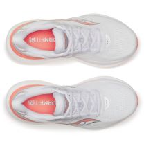 Saucony Women's Triumph 23 Sneaker, White/Wistfu, 12