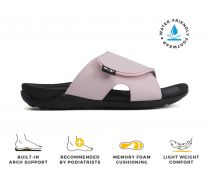 Strive Dune Women’s Orthotic Water-Friendly Slide Sandals with Arch Support, Adjustable Comfort Sandals for Walking & Summer Wear, Pink Size 11
