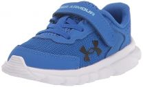 Under Armour Boys' Infant Assert 9 Alternate Closure, (401) Versa Blue/Carolina Blue/Black, 8K