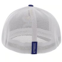 Hooey Men's Coach Logo Embroidered Mesh Back Trucker Cap Blue L XL
