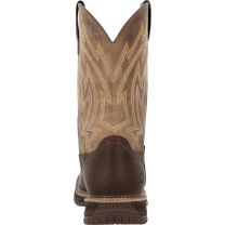 ROCKY Ride LTE Waterproof Western Boots, Brown, Size 10(W)