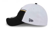 New Era Men's White/Black Pittsburgh Steelers 2023 Sideline 39THIRTY Flex Hat