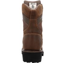 Georgia Boot Core 37 9" Scalloped Heel Waterproof Work Boot, Brown, Size 7(M)