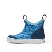 Xtratuf Little Kids Ankle Deck Boot Guy Harvey, Blue Shark Camo, Size 11(M)