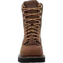 Georgia Boot Core 37 9" Low Heel Waterproof Logger Work Boot, Brown, Size 11(M)