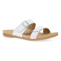Dansko Women's Justine Sandal White Full Grain - 6220001200