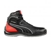 PUMA Safety Men's Touring Mid Composite Toe EH Work Shoe Black/Red - 632615