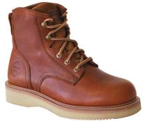 WORK ZONE Men's 6" Steel Toe Wedge Sole Work Boot Brown - S681BRN