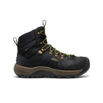 KEEN Men's Revel 4 Mid Polar Waterproof Insulated Winter Boots Black/Lemon Curry - 1031021