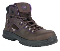 HOSS Women's 6" Lacy Composite Toe Waterproof Work Boot Brown Buffalo Leather - 70419