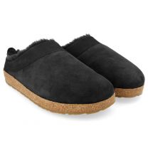 Haflinger Unisex Snowbrid Clog Slippers Black - 713015-3