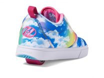 HEELYS Girl's Pro 20 Prints (Little Kid/Big Kid/Adult) Rainbow/Pink/White 6 Big Kid (Women's 7)