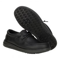 HEYDUDE Wally Work CE Classic Black Size 11, Men’s Shoes, Men's Slip-on Loafers, Comfortable & Light-Weight