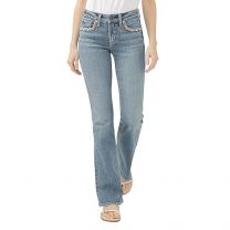 Silver Jeans Co. Women's Suki Mid Rise Curvy Fit Bootcut Jeans, Luxe Stretch Freedom, 29W x 31L