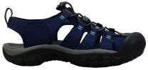 KEEN Men's Newport H2 Closed Toe Water Sandals, Naval Academy/Steel Grey, 8