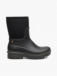 BOGS Women's Hazel Mid Zip Insulated Waterproof Rain Boot Black - 73360-001-BLACK