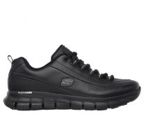 SKECHERS WORK Women's Relaxed Fit Sure Track - Trickel Slip Resistant Work Shoe Black - 76550/BLK