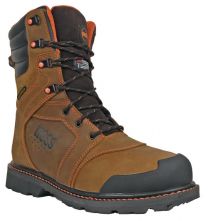 HOSS Men's 9" Clash Soft Toe Waterproof Insulated Work Boot Brown - 80265