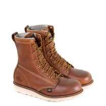 Thorogood Men's 8" American Heritage Plain Toe MAXWear Wedge™ Steel Toe Work Boot Tobacco - 804-4364