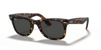 Ray-Ban Unisex Original Wayfarer Bicolor Sunglasses Havana on Transparent Brown Frames with Dark Grey Classic Lenses - RB2140 50 mm