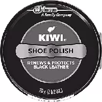 KIWI Black Shoe Polish (1.125 oz) - KIWI-BLACK