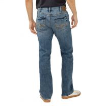 Silver Jeans Co. Men's Jace Slim Fit Bootcut Jeans, Dark wash VWT349