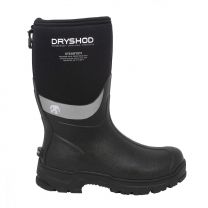 Dryshod Men's Steadyeti Mid Extreme-Cold Boot with Vibram® Arctic Grip™ Outsole Black/Grey - SYT-MM-BK