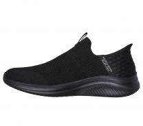 Skechers Men's Ultra Flex 3.0 Smooth Step Hands Free Slip-ins Sneaker, Black/Black, 11 Wide