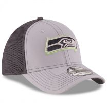 New Era Men's Seattle Seahawks Grayed Out Neo 2 39THIRTY Flex Hat Gray/Graphite - 80312650