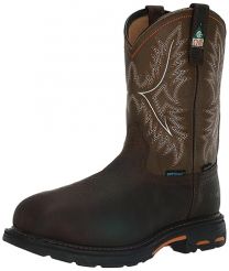 Ariat Men's WorkHog CSA Waterproof Insulated Composite Toe Work Boot Industrial, Bruin Brown/Army Green, 13