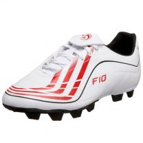 Adidas Men's F10-9 TRX Firm Ground Soccer Cleat White/Red/Black - 034728