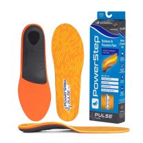 PowerStep Unisex PULSE Thin Arch Supporting Insoles for Cleats & Spikes Orange (1 pair) - 5047-01