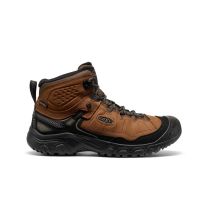 KEEN Men's Targhee IV Mid Waterproof Hiking Shoe Bison/Black - 1028988