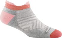 Darn Tough Women's Run No Show Tab Ultra-Lightweight Running Sock Ash - 1047-ASH
