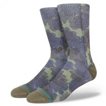 Stance Unisex Hydrangea Crew Socks Dark Green - A555D22HYD-DNG