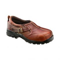 Avenger Women's Composite Toe Slip On Work Shoe Brown - A7152