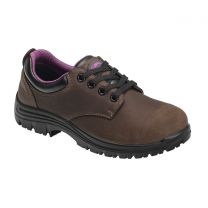 Avenger Women's Foreman Composite Toe EH Waterproof Oxford Work Shoe Brown/Purple - A7164