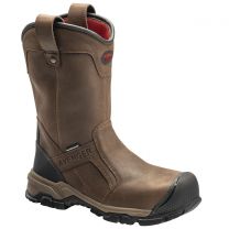 Avenger Men's 11" Ripsaw Alloy Toe EH PR Waterproof Wellington Work Boot Brown - A7830