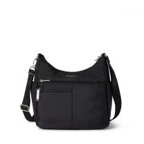 Baggallini Securtex Anti-Theft Free Time Crossbody Bag Black - AFT464-B0001