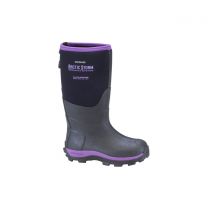 Dryshod Kids' Arctic Storm Extreme-Cold Conditions Winter Boot Black/Purple - ARS-KD-PP