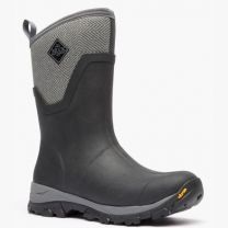 Muck Boot Company Women's Arctic Ice Mid Boot + Vibram Arctic Grip A.T. Black/Grey Gemoetric - ASVMA101