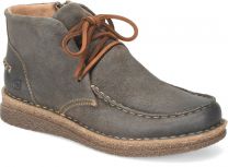 Born Women's Analia Ankle Boot Dark Grey (Concrete) Distressed Leather - BR0044858