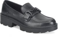 Born Women's Carrera Buckle Loafer Black Full Grain Leather - BR0075403