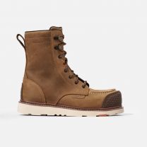 BRUNT Workwear Men's 8" Marin Brunt Toe Composite Toe EH Waterproof Wedge Work Boot Brown - BRF10007-001