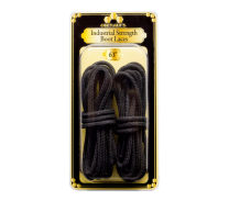 Obenauf's Industrial Strength Boot Laces Black Waxed Round - 90 Inch (1 pair) - 1111-90