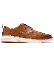 Cole Haan Men's Grand Hurrion Wingtip Oxfords - British Tan/Ivory - C40682