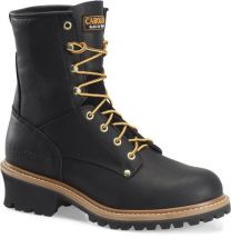 CAROLINA Men's 8" Elm Steel Toe Unlined Logger Work Boot Black -  CA1825