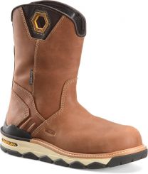 CAROLINA Men's 10" Earthmover Composite ToeWedge Waterproof Pull ON Work Boot Brown - CA7833