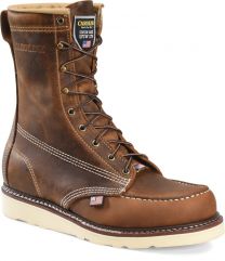 CAROLINA Men's 8" Amp USA Soft Toe Wedge Work Boot Brown - CA8012